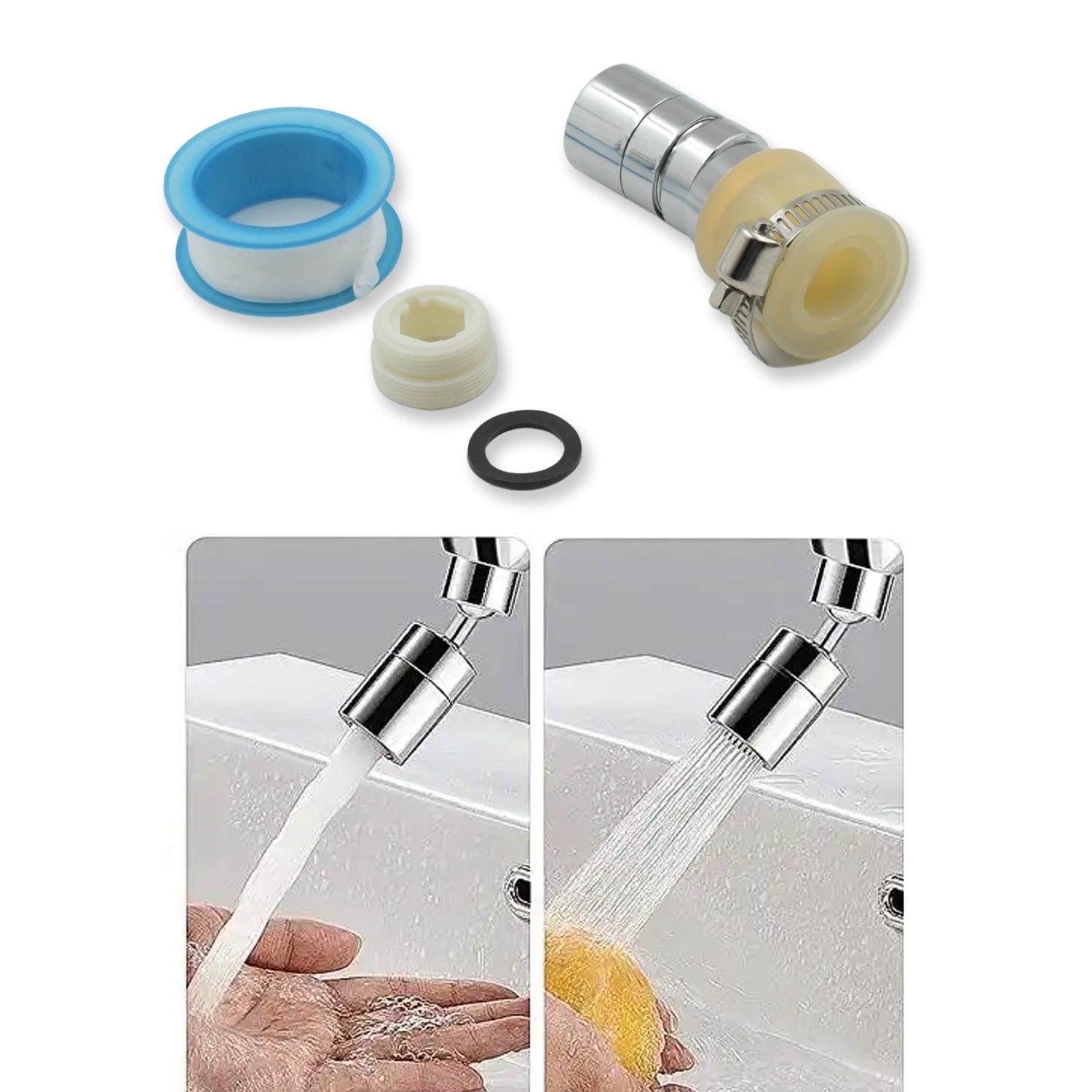0568 360 Swivel Faucet Tap Aerator, Water Saving Shower Attachment, Faucet Booster Kitchen Bathroom Filter, Stainless Steel Tap Water Splash Proof Head Nozzle Sprayer,for Kitchen Bathroom Faucet 0568 360 Swivel Faucet Tap Aerator, Water Saving Shower Attachment, Faucet Booster Kitchen Bathroom Filter, Stainless Steel Tap Water Splash Proof Head Nozzle Sprayer,for Kitchen Bathroom Faucet